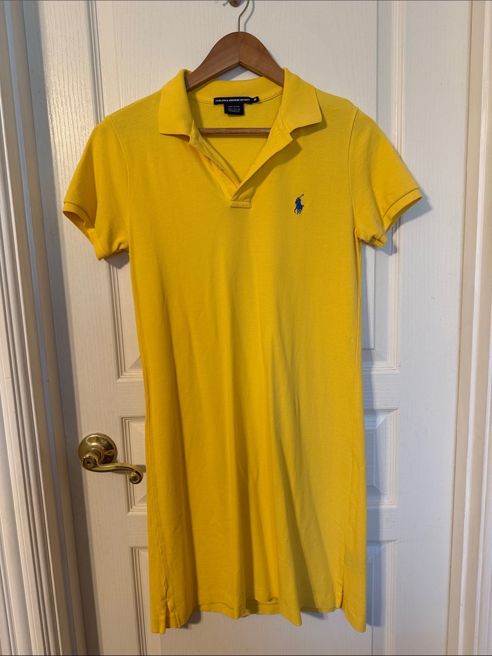 Ralph Lauren Yellow Polo Dress with Blue Pony